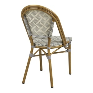 Scaun dining Lauria, Alb, 57x45x88 cm - Img 2