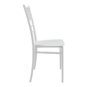 Scaun evenimente, Tiffany I, Alb, 38.5x46.5x87 cm - Img 4