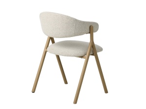 Scaun FRANCES V1, Alb, 58x82x58 cm - Img 4