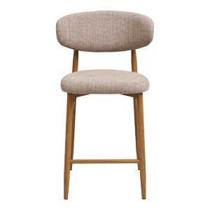 Scaun inalt pentru insula de bucatarie Levanto, Bej, 55x52x95 cm - Img 4