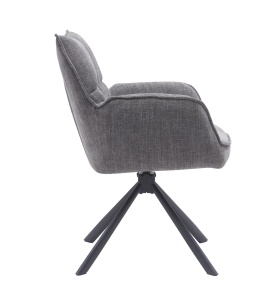 Scaun MARILLA SELECT, Grafit/Negru, 65x86x59 cm - Img 3
