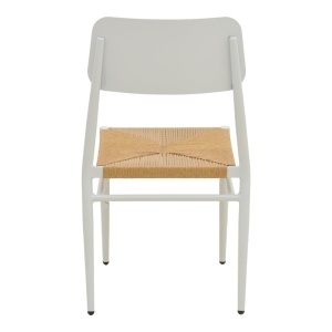 Scaun stivuibil, Giardino, Alb, 56x45x82 cm - Img 6