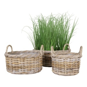Set 3 piese Cosuri depozitare Kuta, Natura, 50x50x28 cm - Img 2
