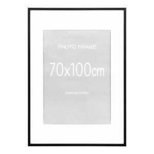 Set 5 piese Rame foto Marbella, Negru, 100x70x1.8 cm - Img 3