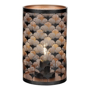 Set 60 piese Felinare decorative LED Nata, Negru, 40x53x115 cm