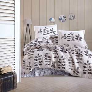 Set Lenjerie si Cuvertura Hafsa (Bumbac 100%)