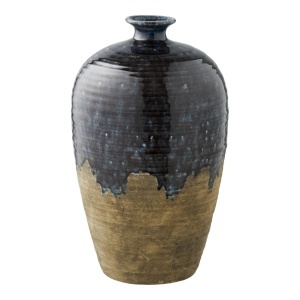 Vaza decorativa, Albastru inchis, 27x27x44.5 cm - Img 5