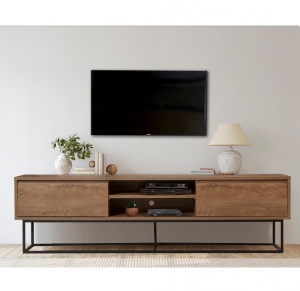 Έπιπλο TV Rodez 180 Walnut-Μαύρο