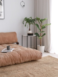 Αναδιπλούμενος καναπές 2 θέσεων Fold Καφέ 120x79x75 cm - Img 6