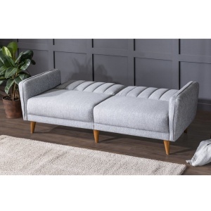 Αναδιπλούμενος καναπές 3 θέσεων Aqua Γκρι 210x85x82 cm - Img 7