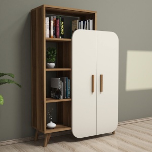 Βιβλιοθήκη Form, Walnut-Cream
