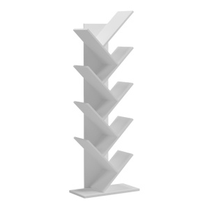 Βιβλιοθήκη Fyllo, Λευκή, 50x25x141.5 cm
