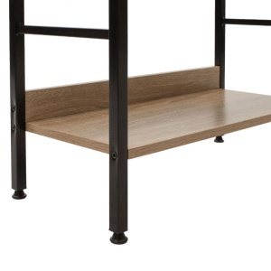Βιβλιοθήκη Ramon φυσικό μαύρο 60x28x125,5 cm - Img 5