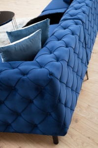 Γωνιακός Καναπές Como Navy Blue - Img 3