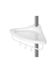 Γωνιακό ράφι μπάνιου, Songmics, 95-300 cm, BCB02SW - Img 4