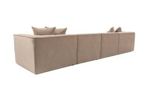 Δεξιός Γωνιακός Καναπές Sora Cappuccino 430x75x102 cm - Img 10