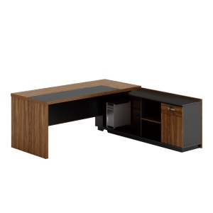 Δεξί γωνιακό γραφείο Oscar Pako World Καρυδί 220x180x76 cm
