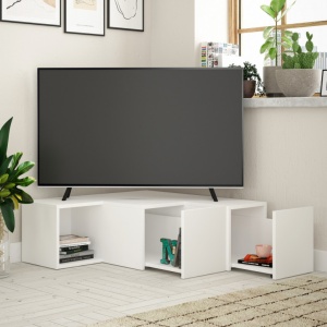 Έπιπλο TV Compact Λευκό - Img 2