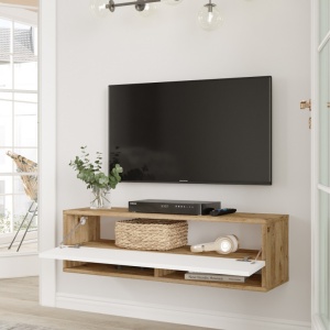 Έπιπλο TV FR13 Athlantic Pine-Λευκό - Img 4