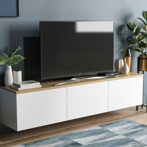 Έπιπλο TV Neon Λευκό-Oak - Img 6