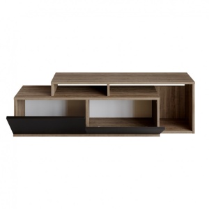 Έπιπλο TV Nexera-Walnut, Μαύρο - Img 4