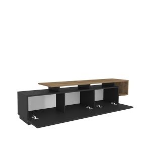 Έπιπλο TV Pia Μαύρο 180x46.4x38.9 cm - Img 6
