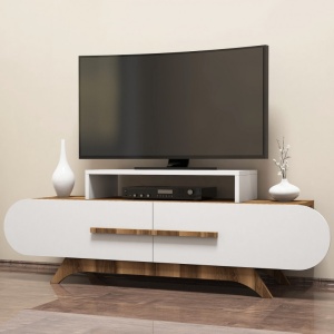 Έπιπλο TV Rose Walnut-Λευκό - Img 2
