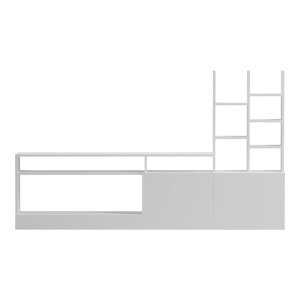 Έπιπλο TV Seruno Λευκό 170x25x100 cm - Img 3
