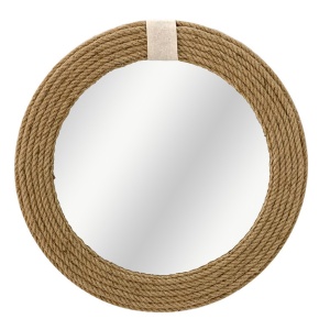 Επιτοίχιος καθρέφτης Rope 20767 Natural 60x2x60 cm