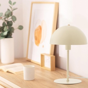 Επιτραπέζιο φωτιστικό Desker E27 μέταλλο κρεμ 25x25x39 cm - Img 2