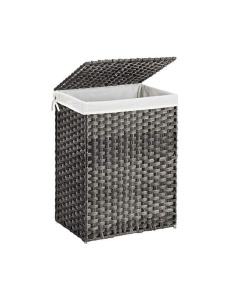 Καλάθι απλύτων, Songmics, 90L, LCB51WG, 46 x 33 x 60 cm