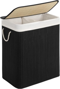 Καλάθι απλύτων Songmics Μαύρο 51.5x31.5x61.5 cm