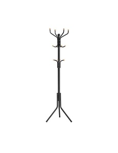 Καλόγερος Songmics, Μέταλλο, Μαύρο, 182 cm