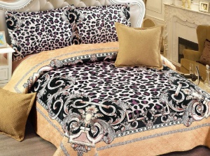 Καπιτονέ Κουβερλί 5 Τεμαχίων Verika 230x250 cm (Βελούδο)