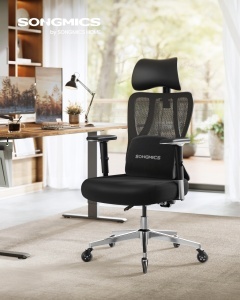 Καρέκλα γραφείου Songmics Μαύρο 70x70x136 cm