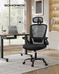 Καρέκλα γραφείου Μαύρο Songmics 62x62.4x120.4 cm - Img 2