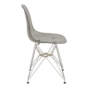 Καρέκλα Adelle πλαστικό PP pet γκρι-inox 46x55x81 cm - Img 3