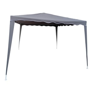 Κιόσκι κήπου, Gazebo, Σκούρο γκρι, 300x300x250 cm