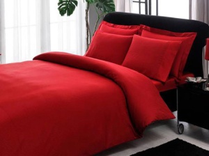 Κλινοσκεπάσματα Premium Basic Stripe Κόκκινο (Βαμβάκι 100%)