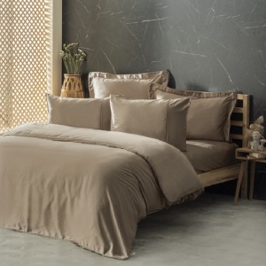 Κλινοσκεπάσματα Silky Μπεζ (Σατέν Deluxe)