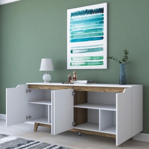 Κονσόλα GD102 Λευκό-Walnut - Img 6