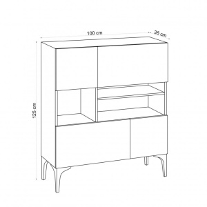 Κονσόλα Krista Sapphire Oak - Img 5