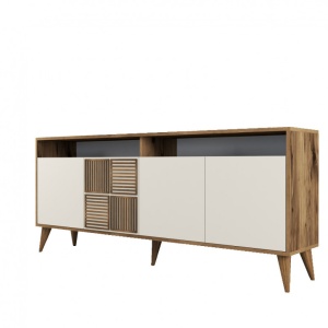 Κονσόλα Milan Walnut-Cream - Img 6