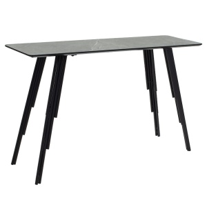 Κονσόλα Lifo MDF σκούρο γκρι τσιμέντο - μαύρο 120x40x75 cm