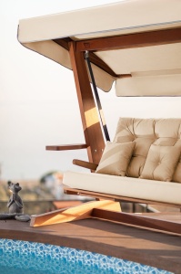 Κούνια Κήπου 3 Θέσεων Luna Deluxe 2600, Μπεζ, 260x200x195 cm - Img 3
