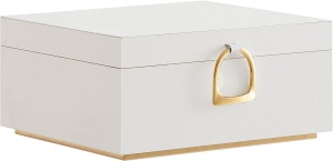 Κουτί Κοσμημάτων, Songmics, Λευκό-χρυσόiu, 25.5x22x15.5 cm - Img 2