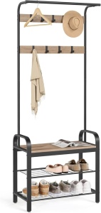 Κρεμάστρα Καφέ Vasagle 73.6x34x182.5 cm