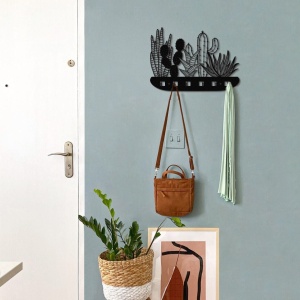 Κρεμάστρα Cactus APT612 Μαύρο 68x44 cm