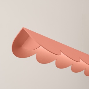 Κρεμαστό φωτιστικό LED Biscuit, Ροδακινί, 3000K, 131x13x200 cm - Img 4