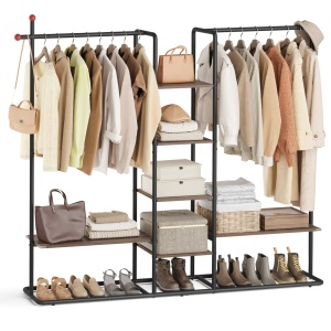 Κρεμάστρα SONGMICS HOME Natural 33.8x163.6x175.3 cm - Img 2